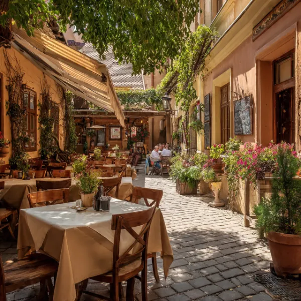 ultra realistic wide angle photograph of a cozy traditional